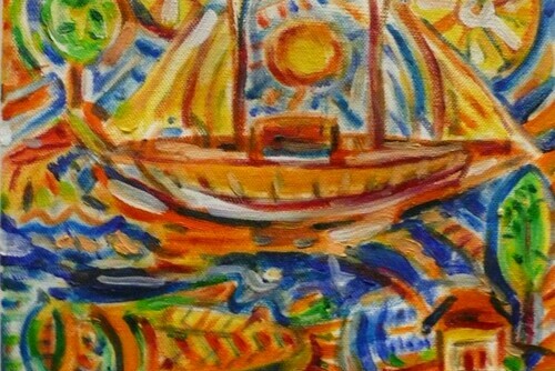 Boat, Fish, and House Main Image