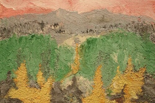 Landscape with Yogurt and Strawberry Sky Main Image