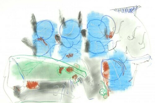 Motif in Blue Main Image