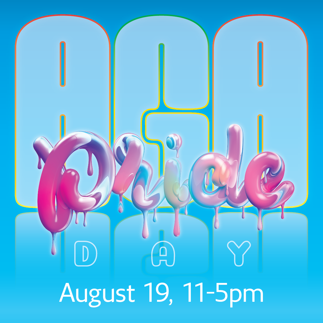 'Pride Day' on light blue background
