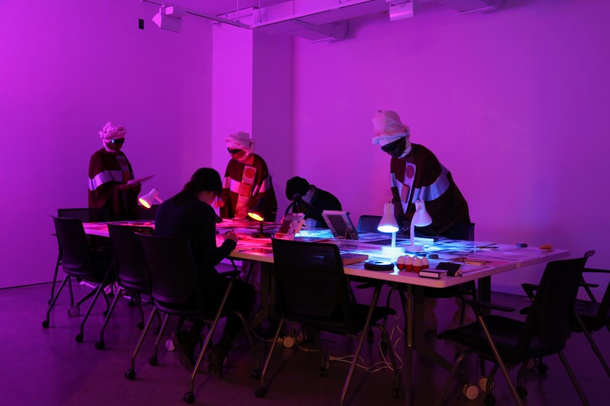 Image: Camille Turner, Afronautic research lab at ARTEXTE, Montreal. Photo courtesy the artist and ARTEXTE.