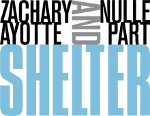 Shelter exhibition title treatment